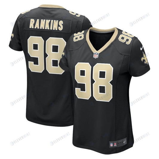 Sheldon Rankins 98 New Orleans Saints Women's Game Jersey - Black