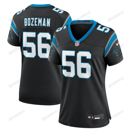 Bradley Bozeman 56 Carolina Panthers Women's Team Game Jersey - Black