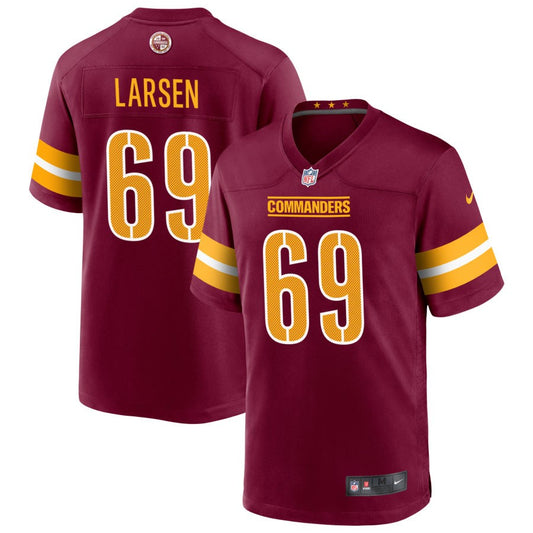 Tyler Larsen Washington Commanders Nike Game Player Jersey - Burgundy