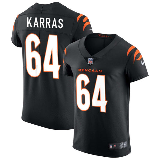 Ted Karras Cincinnati Bengals Nike Vapor Elite Jersey - Black