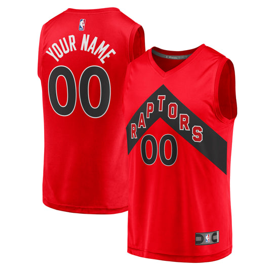 Toronto Raptors Fanatics Branded 2020 Fast Break Replica Custom Jersey - Icon Edition - Red