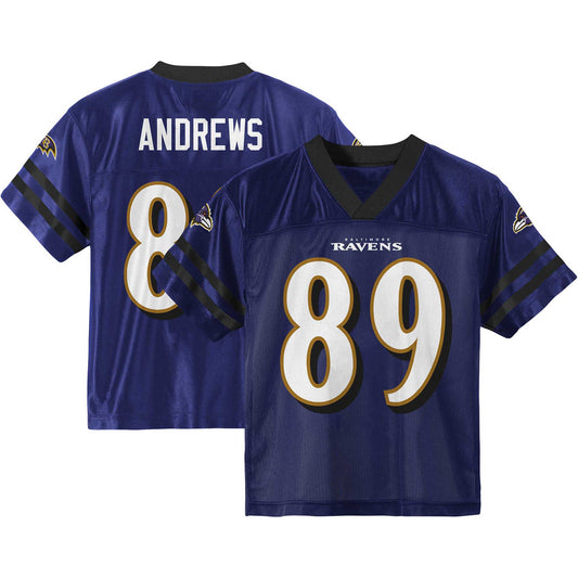 Youth Mark Andrews Purple Baltimore Ravens Player Jersey